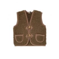 Alwero bodywarmer alpen junior kids bruin bark www.littlelegends.nl