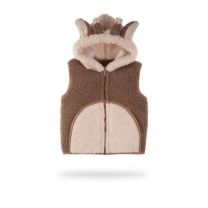 Alwero bodywarmer girafy bark bruin www.littlelegends.nl