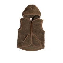 Alwero bodywarmer capuchon Robby Bark wol www.littlelegends.nl