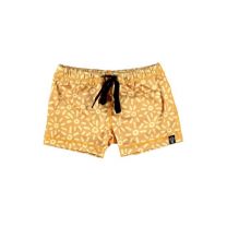 UV ZWEMBROEKJE STU-ART SUN, beschermende swimshort voor kinderen, beach & bandits, gele, oranje zonnen zwembroek, upf50+, www.littlelegends.nl