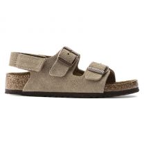 Birkenstock Milano HL Suede kids taupe www.littlelegends.nl