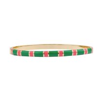 A New Day amsterdam enamel bangle green pink www.littlelegends.nl