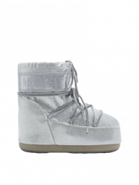 MOON BOOT ICON LOW SILVER GLITTER