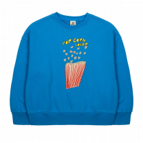 Jelly Mallow popcorn trui blauw www.littlelegends.nl