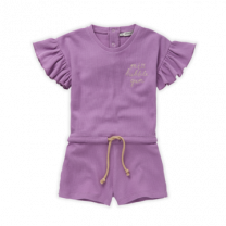 Ruffle jumpsuit Venice paars bubble gum Sproet en Sprout www.littlelegends.nl