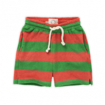 Sproet en Sprout Terry short boys gestreept badstof www.littlelegends.nl