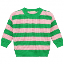 Chunky Knitted Sweater - SPRING STRIPES